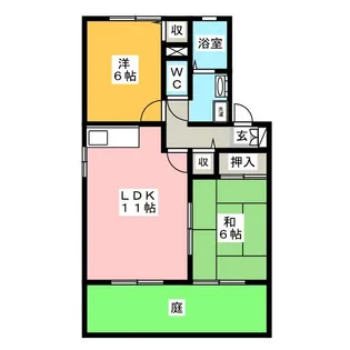 グランホリゾンB【1階】の間取り
