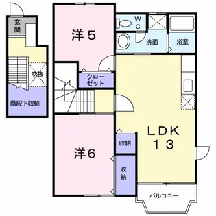 アルトイーガーB【2階】の間取り