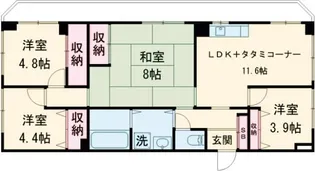 サンモール八王子【2階】の間取り