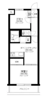 ルミエール東中野【4階】の間取り