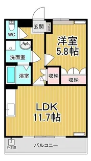 エスポアールSII【2階】の間取り