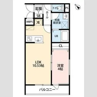 リーブルファイン見沼深作【1階】の間取り