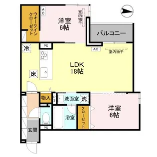 アルカサル【1階】の間取り