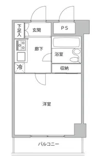 ライオンズマンション上六【2階】の間取り