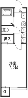 ホワイトファミール向山【1階】の間取り