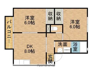 グランシャリオIII【1階】の間取り