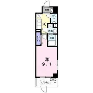 クレール【1階】の間取り