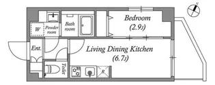 クオリタス田端【2階】の間取り