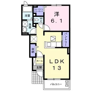 フォーシーズンズII【1階】の間取り
