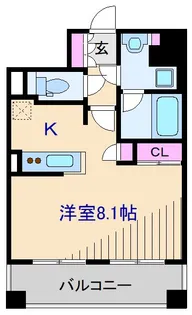 スタイリオ横浜反町【6階】の間取り