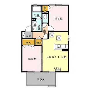 ベルコート C【1階】の間取り