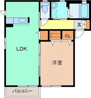 セゾンソレーユ F【1階】の間取り