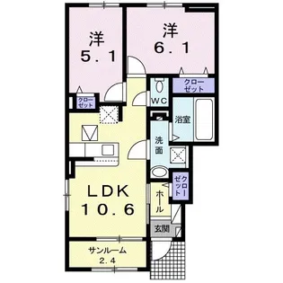 グランメゾン碧【1階】の間取り