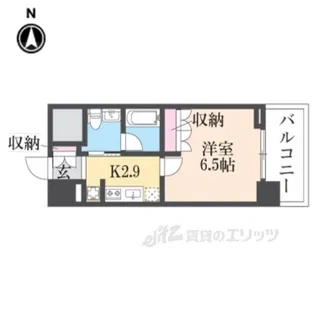 ベルファース尼崎【5階】の間取り
