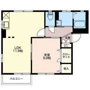ディアス広丘B【1階】の間取り
