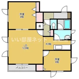 ライトハウスI【2階】の間取り