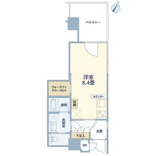 リシャール横濱元町【6階】の間取り