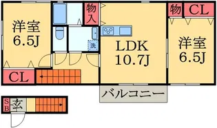 ラルジュ【2階】の間取り