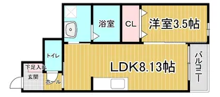 soleil mare (ソレイユ・マーレ)【1階】の間取り