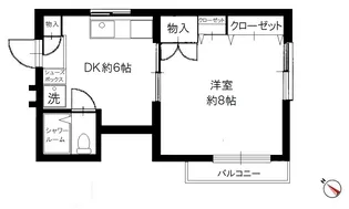シアーズ行徳【2階】の間取り