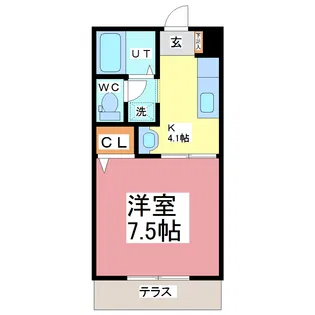 コーポ碧空II【1階】の間取り