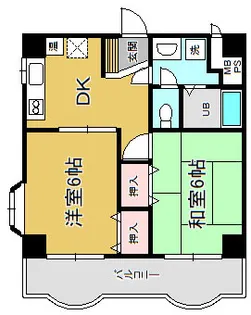 オーキッドマンション1号館【4階】の間取り