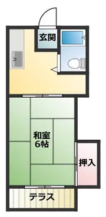 ぬかのぶハイツ【1階】の間取り