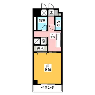 パークサイド幹【7階】の間取り