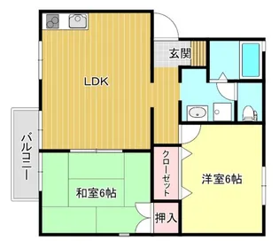 アーバン富岡【2階】の間取り