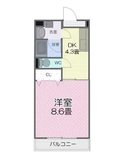 アンソレイユI【2階】の間取り