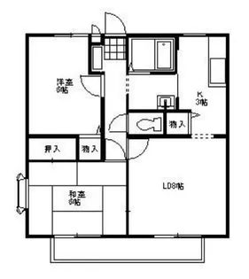 プロシードB【2階】の間取り