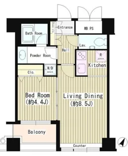 Wat’s白金【7階】の間取り