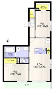 テラセフローラ【1階】の間取り
