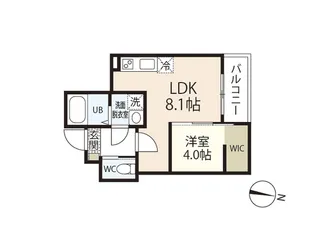 MOVE楽々園NEO【2階】の間取り