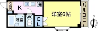 1Kの間取り画像
