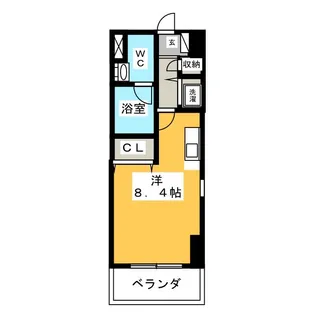 リヴシティ栄【6階】の間取り