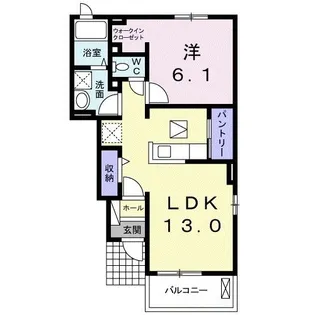 リべルテ・ミキ【1階】の間取り