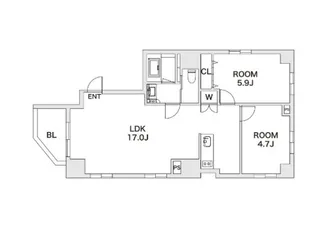 エスペランサ神宮前【3階】の間取り