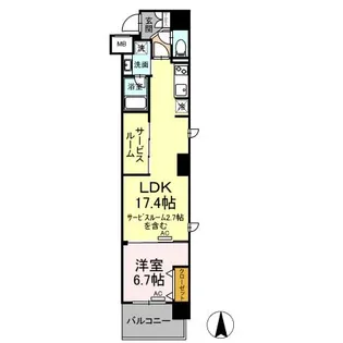 GOLD WINGII【5階】の間取り