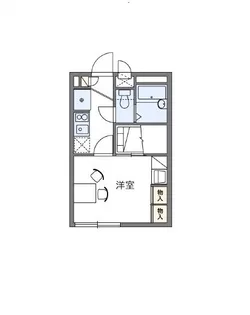 レオパレスバロン【1階】の間取り