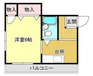 ハイツ神谷【1階】の間取り