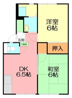 シーサイドヴィラB【2階】の間取り