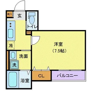 アリュール愛宕橋【2階】の間取り