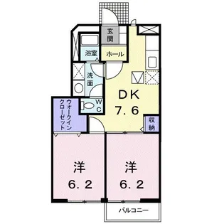 シャングリラE【1階】の間取り