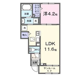 シャルマン シャトー・i【1階】の間取り