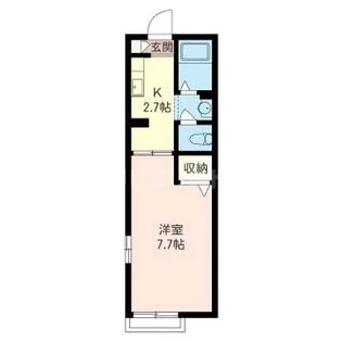 フローラNAGAZU【2階】の間取り