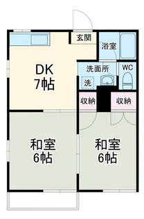 サンライズ初生D【2階】の間取り