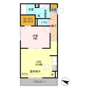 埼玉県行田市門井町2【アパート】の間取り