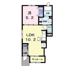エクセル新青森A【1階】の間取り