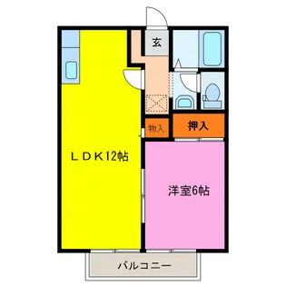 メルベーユ新栄【1階】の間取り